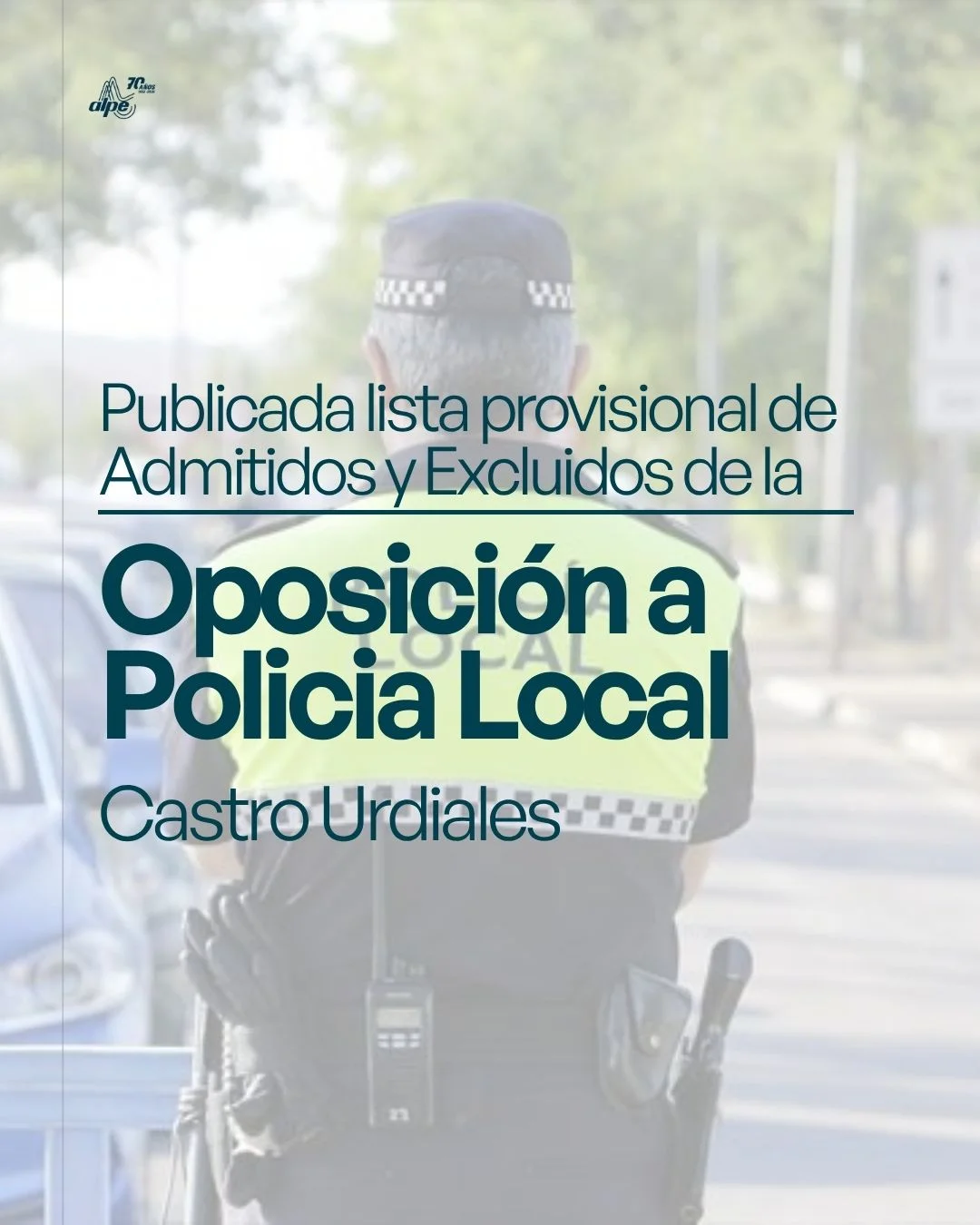6 plazas de Policía Local en Castro Urdiales: publicada la lista provisional de admitidos y excluidos
