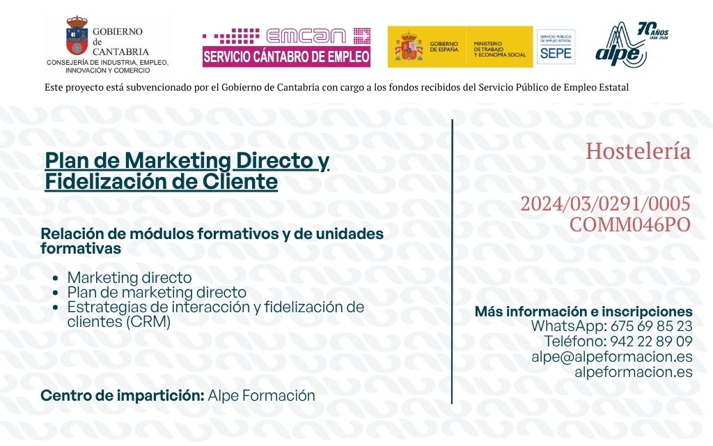 Plan de Marketing Directo y Fidelización de Cliente