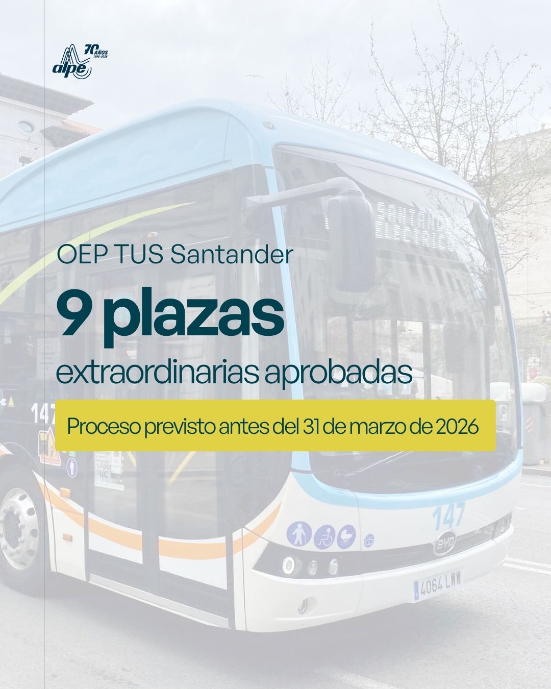 OEP TUS Santander: 9 plazas extraordinarias aprobadas por el Ayuntamiento