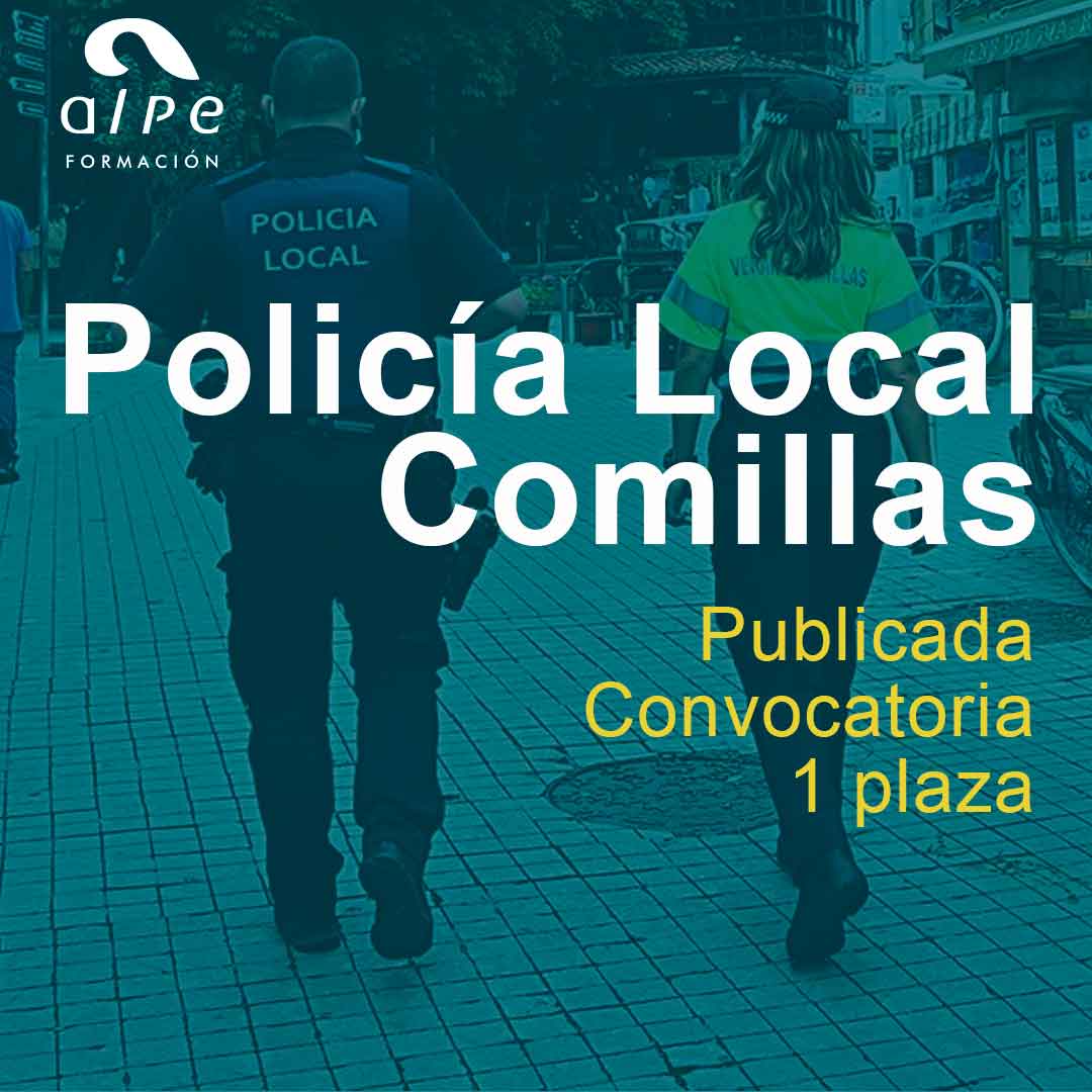 Convocatoria Policía Local en Comillas