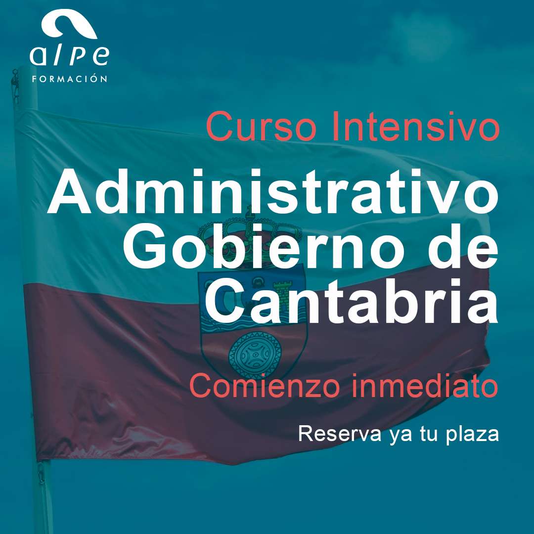Curso Intensivo Administrativo Gobierno de Cantabria.